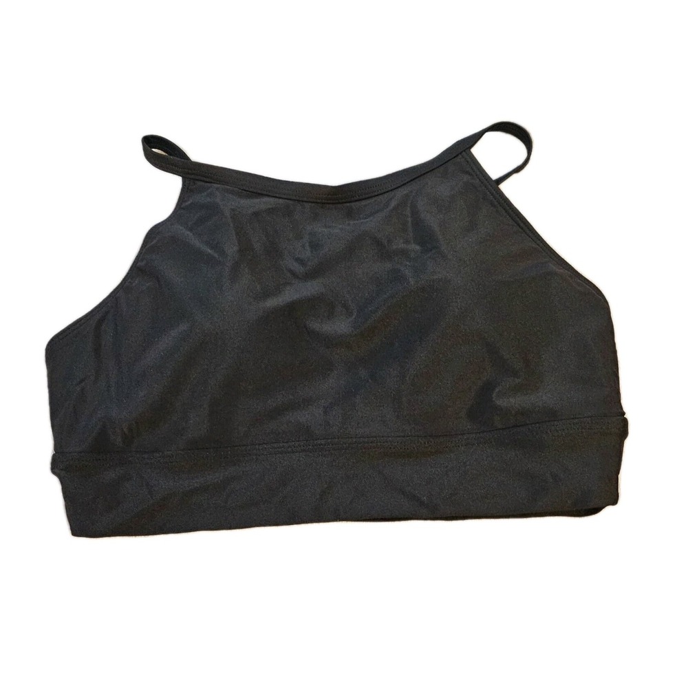 Swimsuit  SZ M Women's Black Halter Sportsbra Swim Top